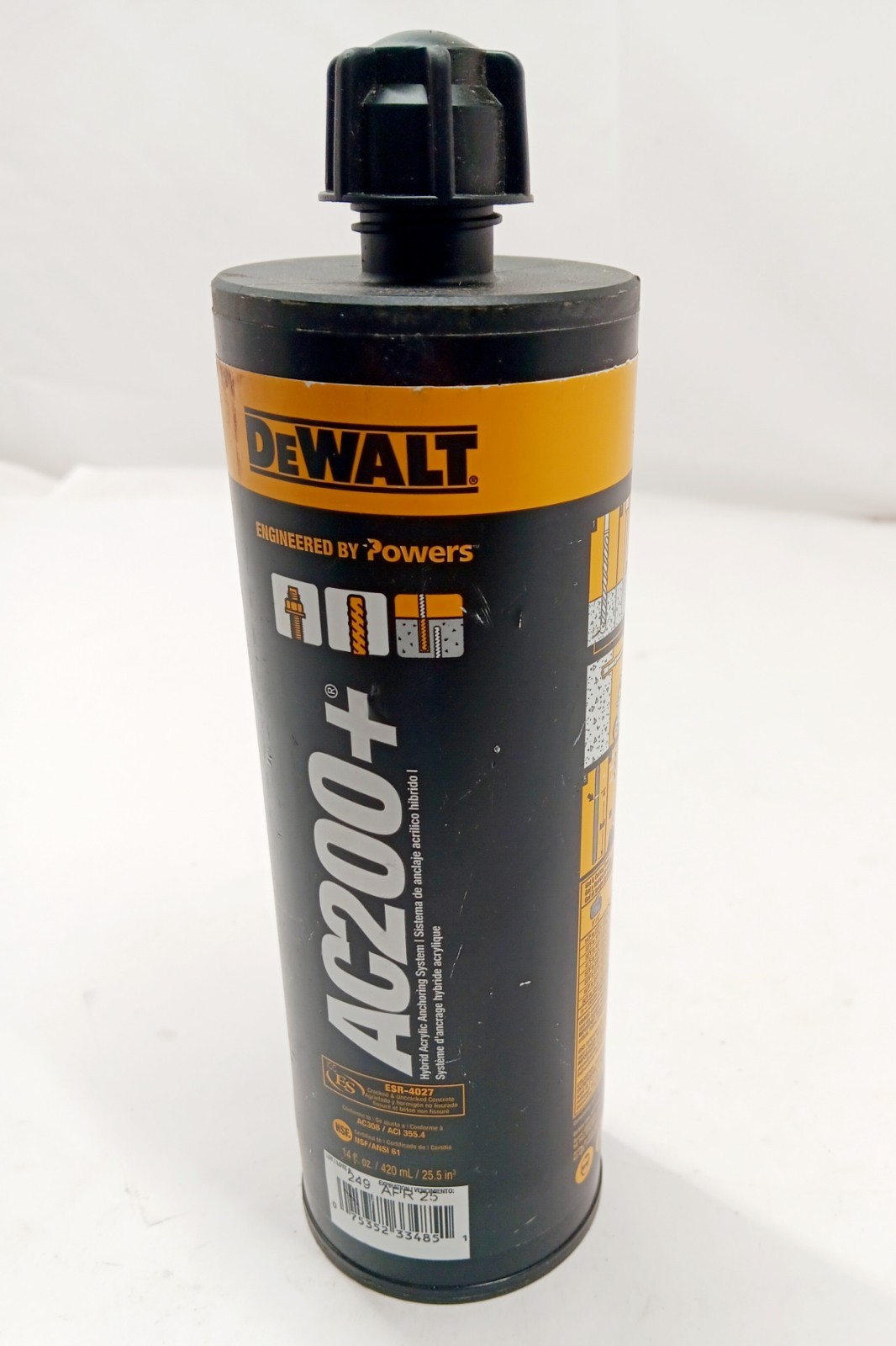 Dewalt AC200+ Hybrid Acrylic Anchoring System 14 fl oz | eBay