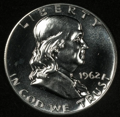 1962 FRANKLIN HALF DOLLAR FLASHY PROOF