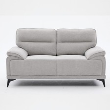 Hadi Sofa Luxury Sofa Set – High Back Fabric Light Grey Fabric  3+2 Seater