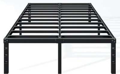 Base De Cama Queen Size 14 Pulgadas Metal Plataforma Estructura En Oferta Barata
