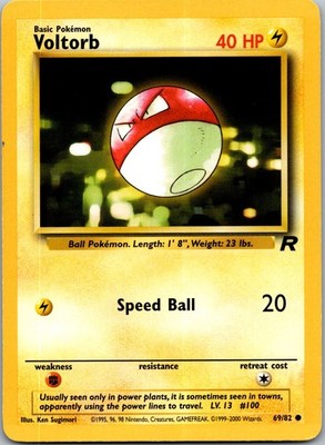 Voltorb 69/82 Team Rocket Common HP