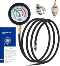 Exhaust Back Pressure Tester Gauge Kit With Thread Adapter And Rubber Hose