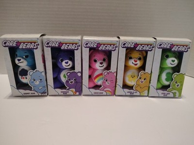 Lot Of 5 Mini Care Bears Plushies Grumpy, Harmony, Cheer, Laugh A Lot, And Good