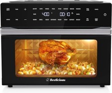 32QT Air Fryer Oven Combo Rotisserie 19-in-1 Black 1800w Digital Convection New