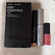 BOBBI BROWN EASY ESSENTIALS TRIO MASCARA/SHADOW STICK/GLOSS - FREE SHIP