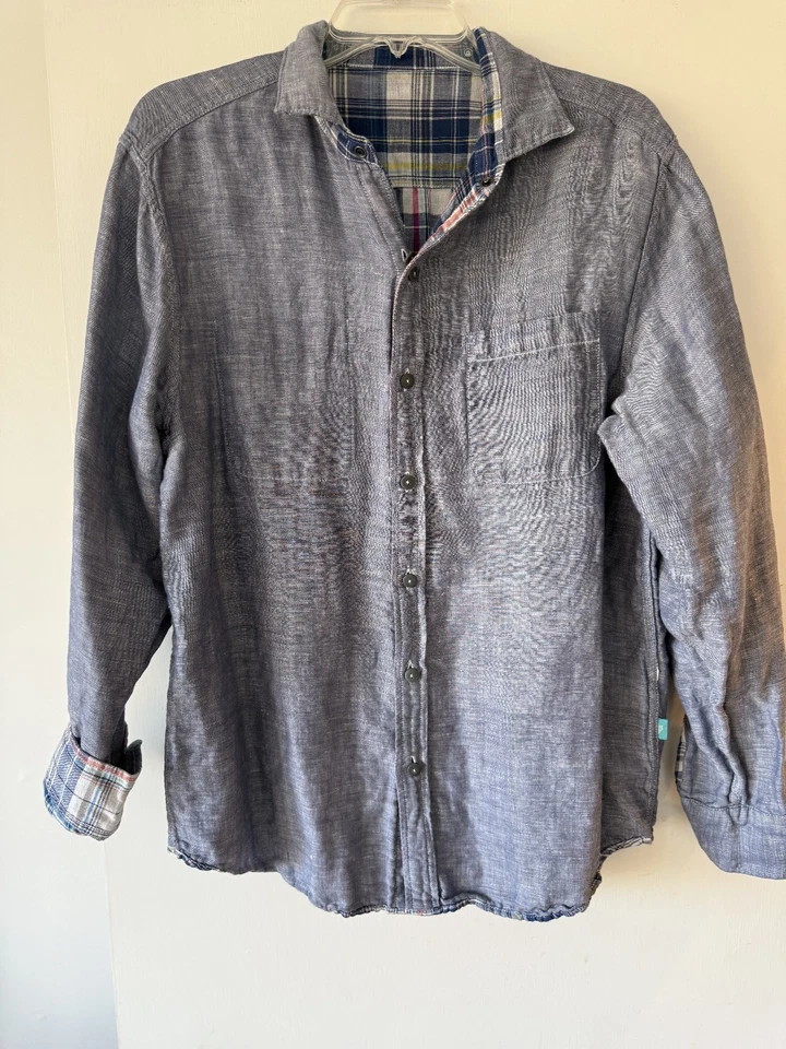 Tommy Bahama Reversible Long Sleeve Cotton Shirt - Medium - Image 3 of 4