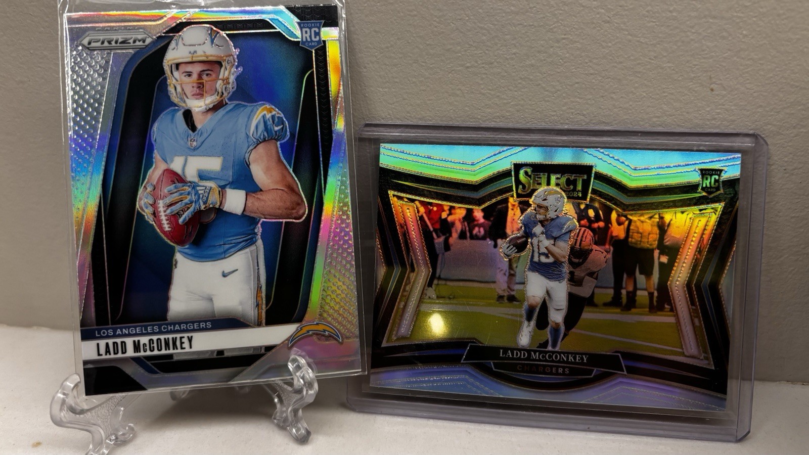 2024 Prizm - Variations Ladd McConkey Silver Prizm + Select Field Level Silver