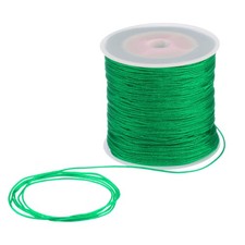 1mm Nylon Satin Cord 109 Yards Bracelet String Beading Thread, Dark Green