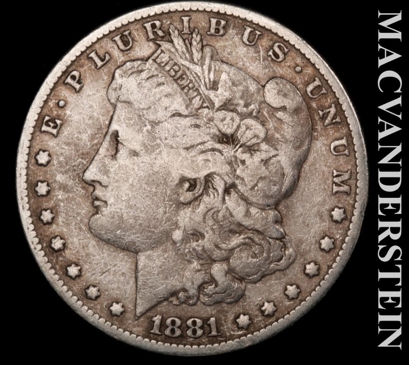 1881 Silver Morgan Dollar - Scarce  Better Date  No Reserve  #L7332