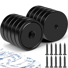 Magnets,110Lb+ Waterproof Super Strong Neodymium Magnet with Hole for Wall Mount