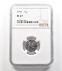 1941 Mercury Dime PF67 NGC *5311