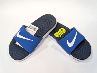 Nike Kawa Game Royal/White Boy's Slide Sandals (GS/PS)-Asst Sizes NWB FJ8812-402