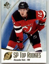 2021-22 SP Authentic Alexander Holtz SP Top Rookies Blue #TR-2 New Jersey Devils