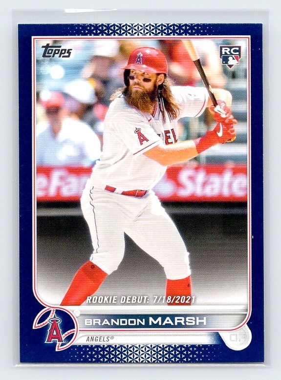 2022 Topps Update - Brandon Marsh #US35 Los Angeles Angels Royal Blue