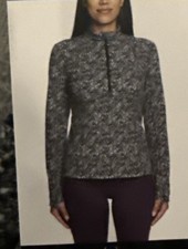 Spyder NWT Active Women's Fleece Half Zip Printed Pullover, Multi, Size L- 036