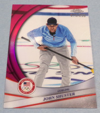 2026 Topps Chrome Olympic Hopefuls Pink Refractor #10 John Shuster 75/250