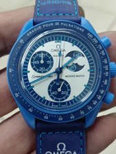 Omega X Swatch Swiss Bioceramic Moonswatch Mission To The Super Blue Moonphase.