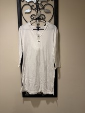 Women’s White Long Sleeve Hoodie T-Shirt /Coverup Dress  Size Small From The Gap