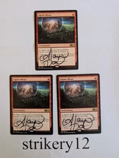 3x Alpine Moon – Core Set 2019 (M19) – Signed by Alayna Danner – MTG