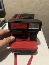 Vintage Polaroid Cool Cam Red Instant Film Camera 600  Film Tested  Working
