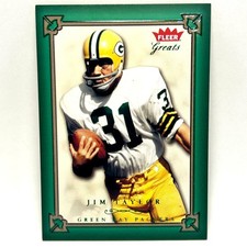 2004 Fleer Greats EMERALD PARALLEL - Jim Taylor serial #d /500 GB Packers NM+