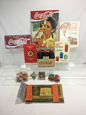 Coca-Cola Coke Collectibles 11 Plus Pieces Collection, Signs, Books, Bottles ETC