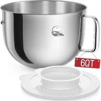 Stainless Steel Mixing Bowl Kitchenaid Pro 600 Epicurean Durable Cover New