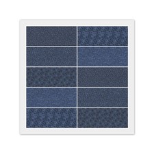 Navy Blue CHARM PACK: 40 5" x " Squares, Quilting 100 Cotton Fabric, Dups