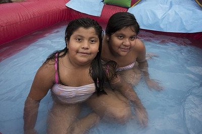 Photo:Dallas Texas Yara Daisy Morales 2014 Inflatable Water Slide Play
