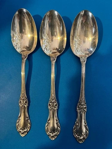 (3) International Sterling Silver Serving Spoons