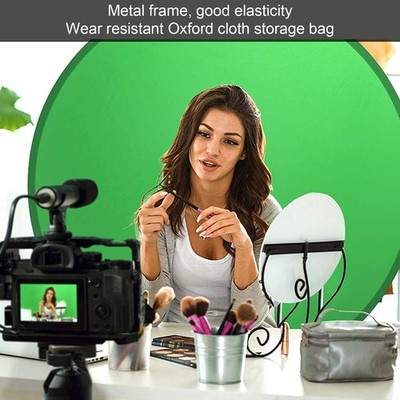 142cm Round Green Backdrop Double Sided Collapsible Background Screen For Li SET