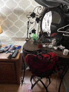 Make-Up Table with Mirror and Chair