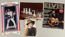 Elvis Presley 1972 Summer Festival Las Vegas Hilton Menu, Photo, Magazine & Card