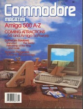 Commodore Magazine November 1987 for Commodore 64 128 and Amiga Computers