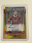 Santiago Gimenez European Knights Auto /50 Gold 2025 Topps Merlin Ac Milan