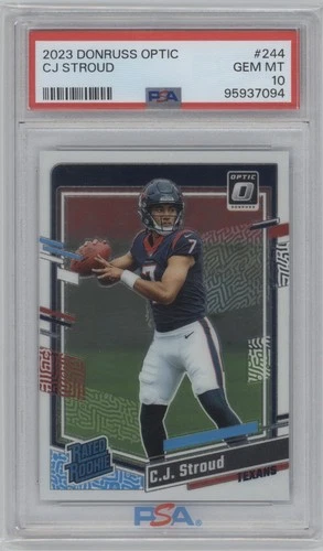 2023 Donruss Optic C.J. Stroud ROOKIE PSA 10 GEM MINT #244 Houston Texans