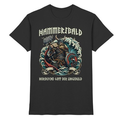 Wikinger T-Shirt Spruch Hammersbald - Nordische Gott der Ungeduld