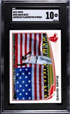 2013 Topps David Ortiz #595 Boston Strong Marathon Giving Speech SSP SGC 10
