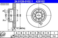 Disque de frein Mercedes 450