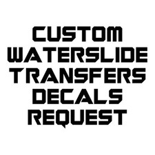 Warhammer 40k Custom A6 A5 A4 Waterslide Transfer Decal Service Commission