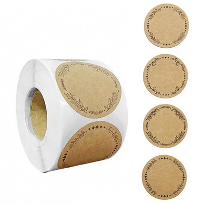Houlishu 500 Jar Stickers, Jelly Jars & Jam Labels, 2 inches, Yellow