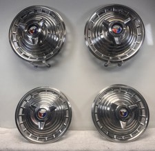 Set 4 1963 Ford Galaxie 500 Xl Spinner 14 Hubcaps Wheel Covers