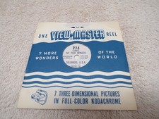 VINTAGE STEREOSCOPIC VIEW-MASTER REEL 234 CAVE OF THE WINDS IN COLORADO, USA