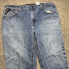 Ariat FR Jeans Mens 42x32 Blue M3 Loose Flame Resistant Workwear