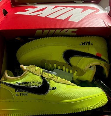 Nike x Off-White Air Force 1 Low Volt/Black AO4606-700 2018 Men's