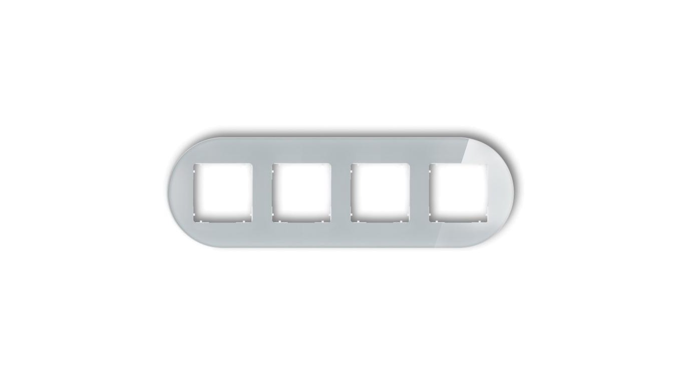 Universal Frame Quad Round Glass Effect ICON 15-0-IRSO-4