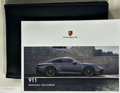 Original Porsche 992 Fahrerhandbuch und Ledermappe - WKD 992 01A2024
