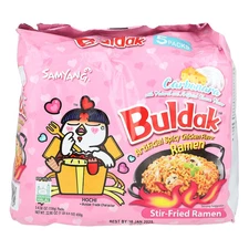 Buldak™, Stir-Fried Ramen, Spicy Chicken, Carbonara, 5 Packs, 4.58 oz (130 g)