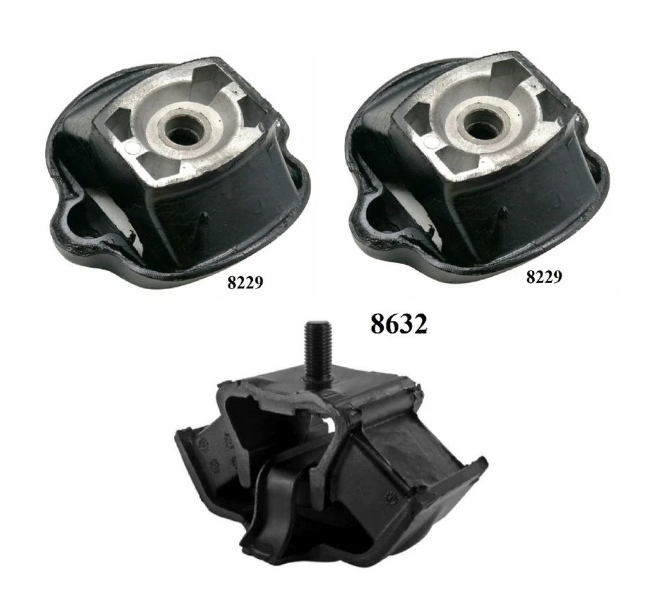 КРЕПЛЕНИЕ ДВИГАТЕЛЯ И ТРАНСМИССИИ 3 ШТ ПОДХОДИТ ДЛЯ 1986-1987 MERCEDES-BENZ 300SDL 3,0 Л ДИЗЕЛЬ - Изображение 2 из 4