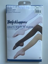 Body Wrappers WHITE C80 Children M/L 8-14 FULL FOOT Tights